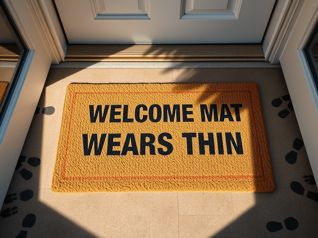 Welcome Mat Wears Thin