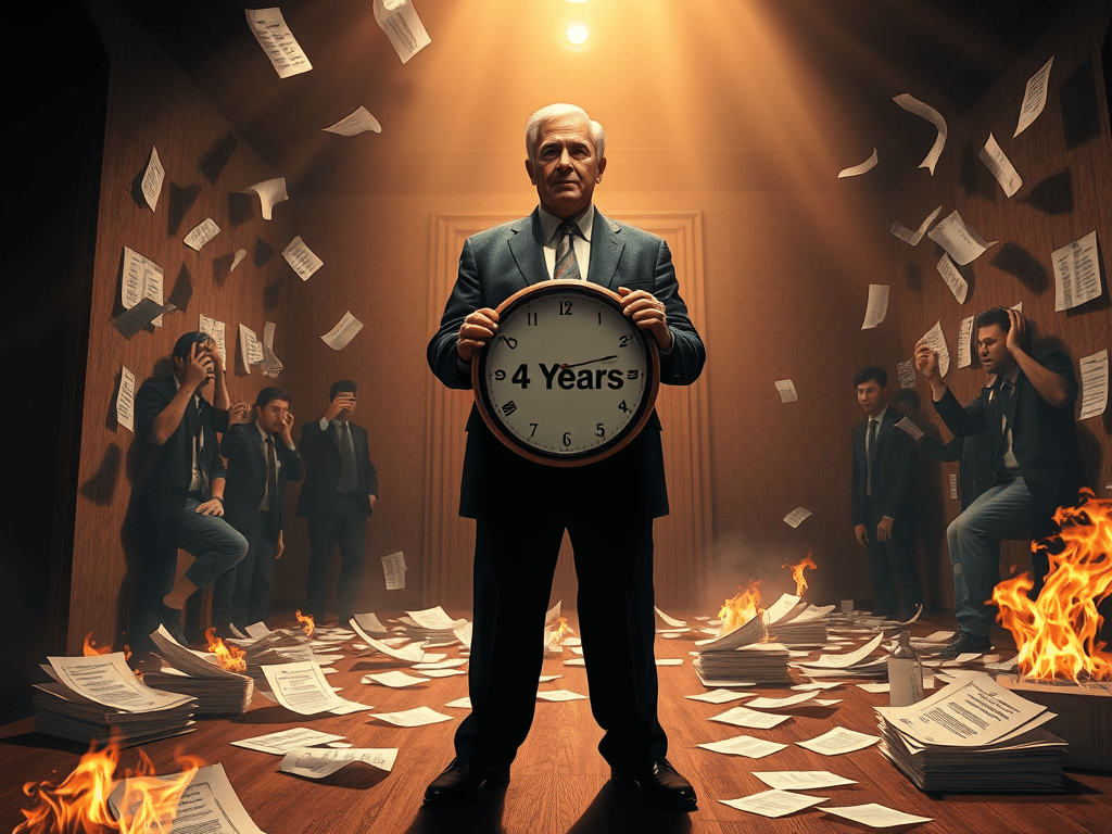 “Judge Me in 4 Years”: The Ultimate Political Escape Room&nbsp;🕳️🏃‍♂️💨